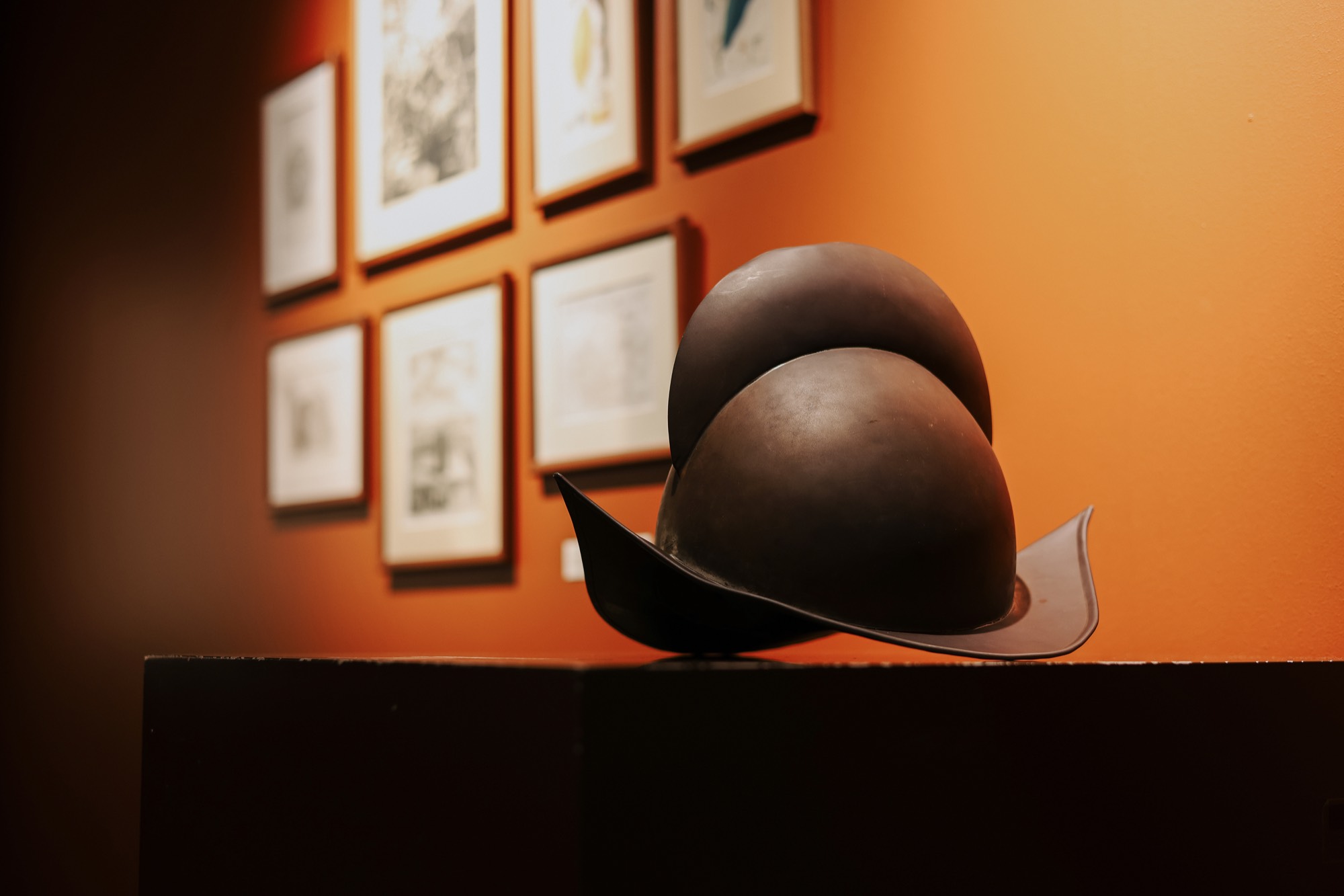 Conquistador helmet made of chocolate at Chocolate Museum Zagreb